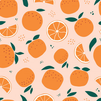 Oranges Are On A Pink Wallpaper