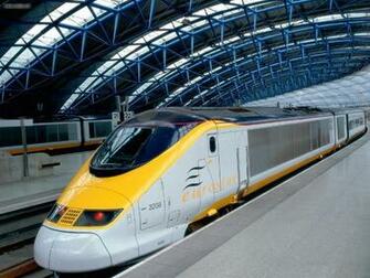 Motor Eurostar Waterloo International Station London England