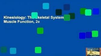 Kinesiology The Skeletal System And Muscle Function 2e Video