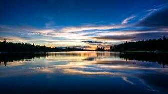 Lake Sunset Wallpaper