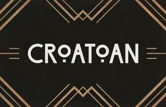 Croatoan Art Deco Headline Font Medialoot