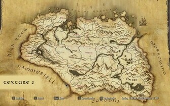 Skyrim Map Wallpaper