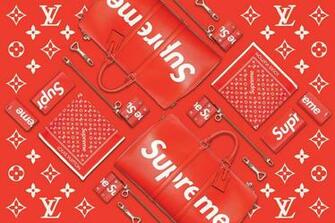 Supreme Louis Vuitton Wallpaper Top