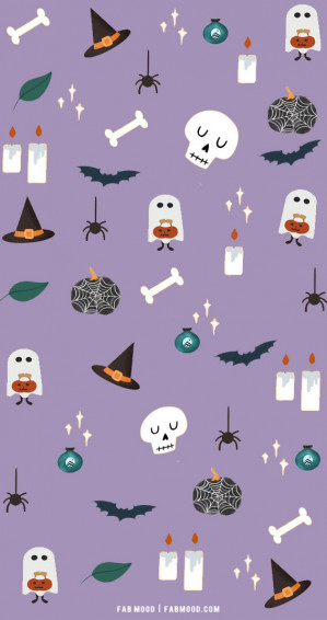 Cute Halloween Background For iPhone Wallpaper