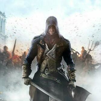 Assassins Creed Unity Wide Parallax HD iPhone iPad Wallpaper
