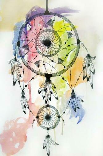 Colorful Dreamcatcher Drawings