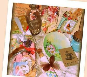 Swap Vintage Papers Holly Water Bottles Floral Wallpaper Seam