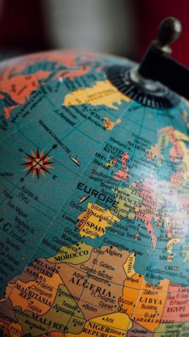 Wallpaper Globe Map Travel Blur Countries Continents World