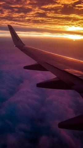 A Beautiful Sunrise Over The Clouds Lisbon Pt S