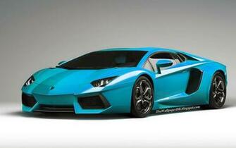 Blue Lambo Wallpaper