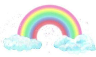 Rainbow Clouds Wallpaper Pastel Cloud Wall