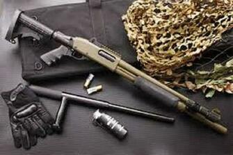 Camoflouge Tactical Shotgun Wallpaper