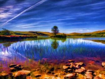Beautiful Loch In Summer Background Wallpaper