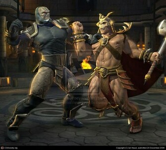 Shao Kahn Wallpaper Vs Darkseid By