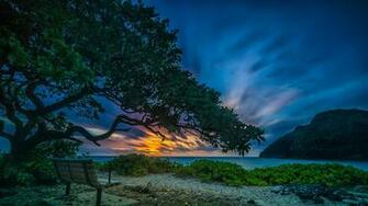 Image Hawaii Usa Makapuu Beach Waimanalo Nature Sky Tropics