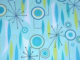 50s 60s Jet Age Atomic Caf Curtains Aqua