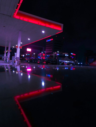 Just A Photo Of Gas Station In Ghana That I Edited To Look More