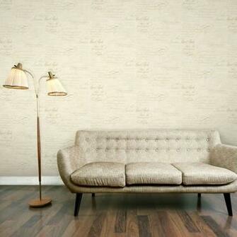 Venitia Vintage Script French Calligraphy Fine Decor Wallpaper