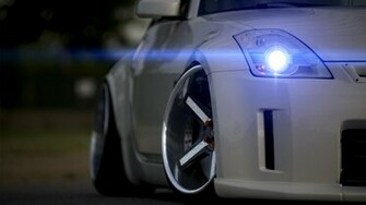 Nissan 350z Car Close Up Gray