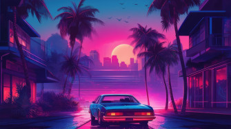 Ride To Pacific Blue Wallpaper