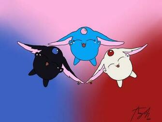 Three Mokona Wallpaper By Amy Oh