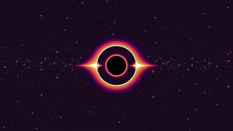 Black Hole Kurzgesagt Style X In