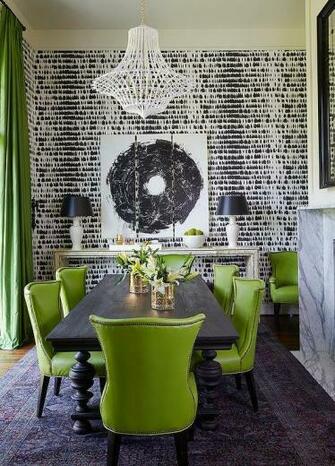 Schumacher Queen Of Spain Black Wallpaper Design Decor Photos