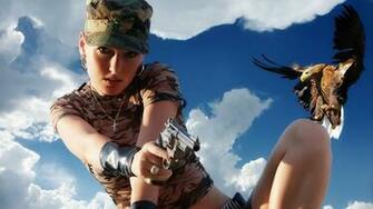 Girls Guns Computer Wallpaper Desktop Background Id