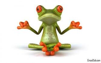 Crazy Frog In Different Actions Enjoy Friendly