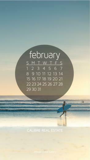 February Calendar Wallpaper