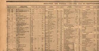 Antique Newspaper Background Old French Circa