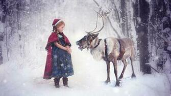 Christmas Elf And Reindeer
