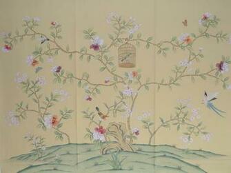 Wallpaper China Grace Silk Panel Chinoiserie
