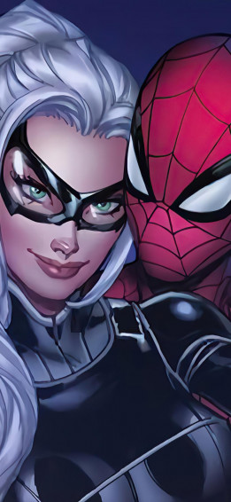 Black Cat Marvel Comics Phone Wallpaper