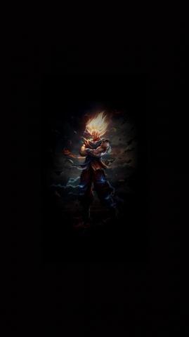 Dbz2 Amoled Goku Wallpaper Dragon Ball