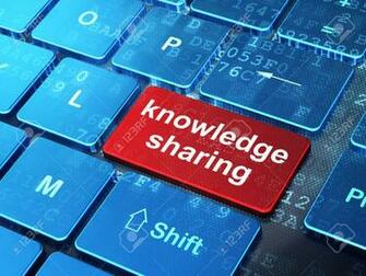 Education Concept Knowledge Sharing On Computer Keyboard