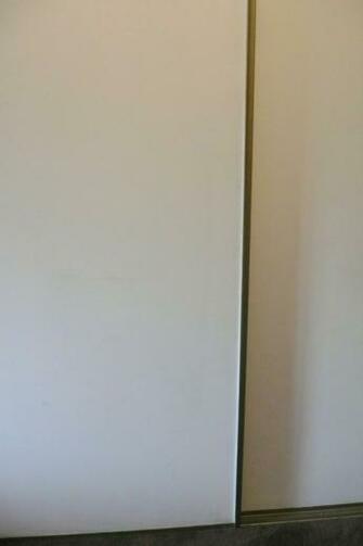 Decorating Project Wallpaper Covered Flat Panel Sliding Closet Doors