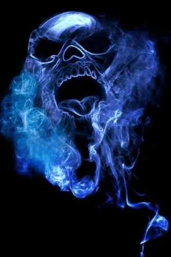 Blue Smoke Skull Shades Of