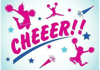 Cheerleading Background Vector With Bright