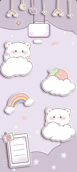 Winterbear On Homescreen Cute Wallpaper