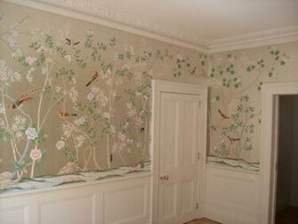 Spot Gorgeous Green Dining Room De Gournnay Html