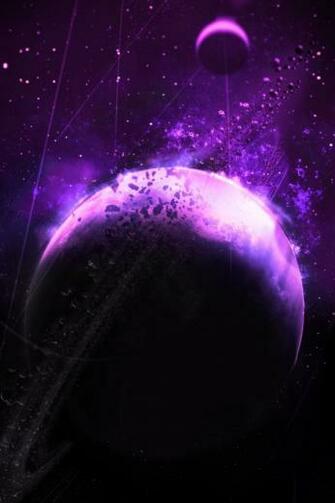 Purple Saturn iPhone Wallpaper Walls
