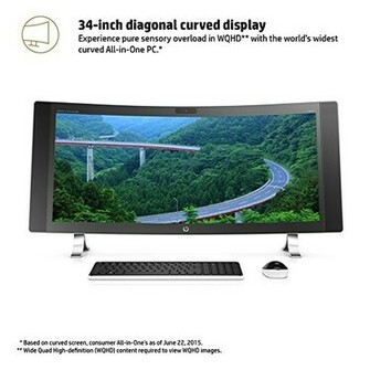 Hp Envy Curved Aio A010 M9z77aa Abacore I5 6400t 2ghz 12gb1 Tb34