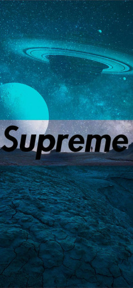 Superior Supreme Logo Space Theme Wallpaper
