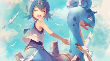 Desktop Wallpaper Pok Mon Sun And Moon Video Game Lillie Smile