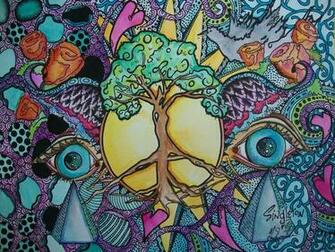 Hippie Background Displaying Image For