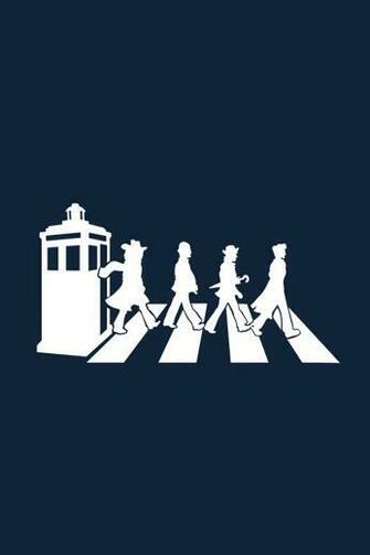 Tardis The Beatles iPhone Wallpaper HD