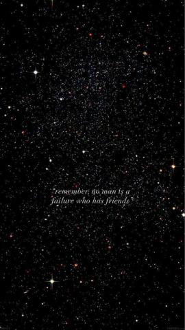 Remember No Man Is A Failure Who Has Friends Quote Wallpaper
