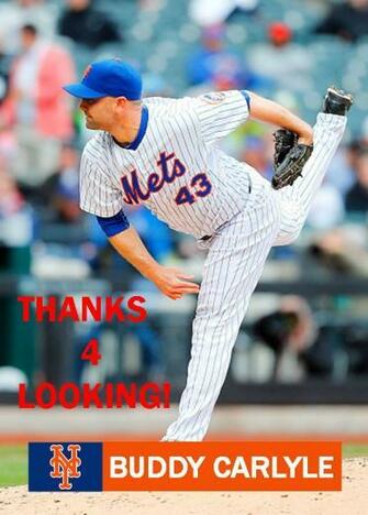 Buddy Carlyle New York Mets Baseball Card