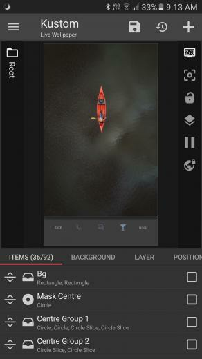Edit Background Wallpaper On Second Screen Kustom Heavy